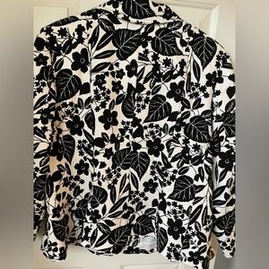 New no tags Kate Hill black and white womens blazer size 16
